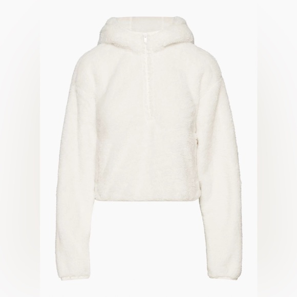 Aritzia Sunday Best Fuzzy Half Zip Hoodie - Picture 5 of 7